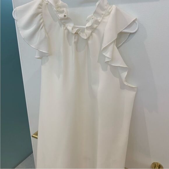 Impeccable Pig Brand, ruffled sleeveless top - Picture 1 of 3